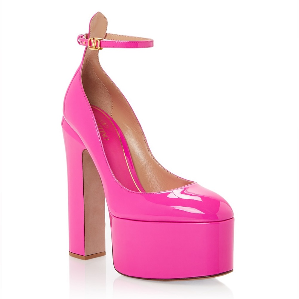Valentino Vibrant Pink Platform Shoes
